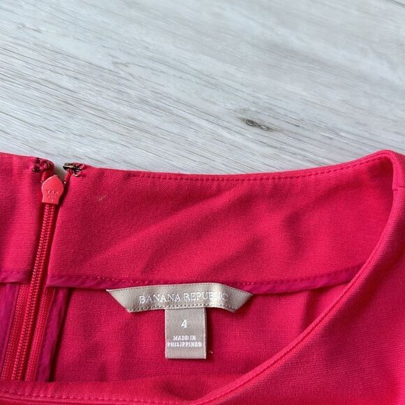 Banana Republic Ponte fit and‎ flare dress Size 4 pink NWOT in packaging - Picture 6 of 6